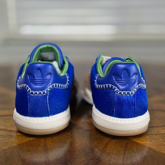 Adidas Wales Bonner x Samba Millennium Pony Women's 8.5 Nappa Brown Blue IF6704 - Picture 5 of 15